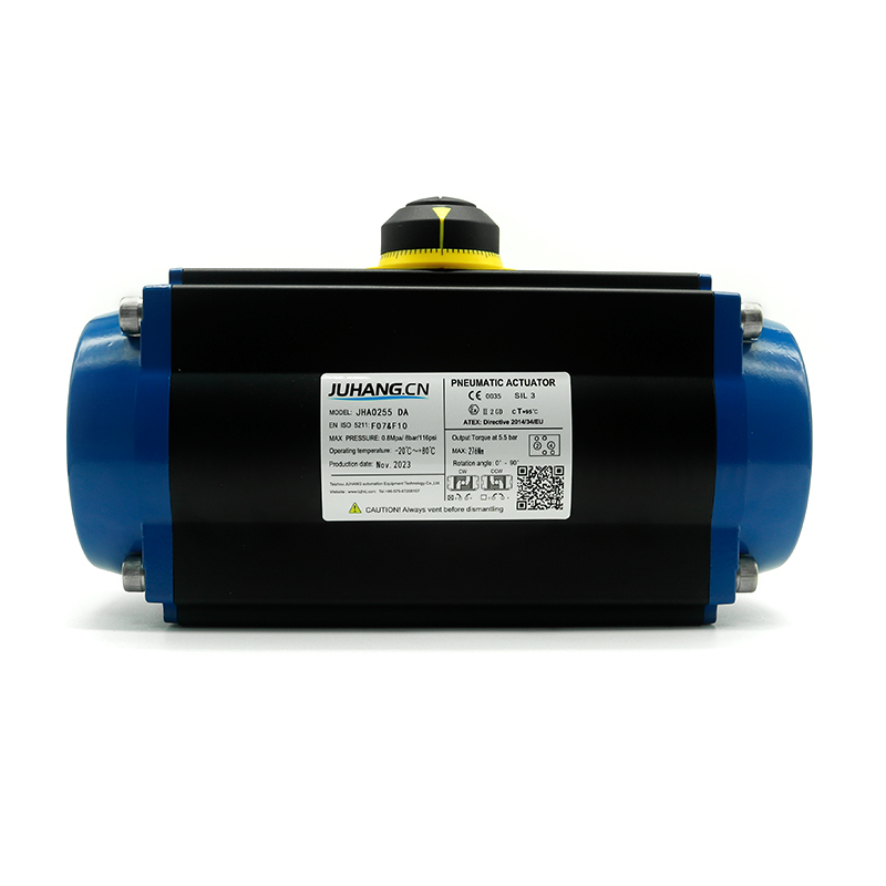 pneumatic actuator ထိန်သိမ်းနှင့် pinion နှစ်ဆ jhur0255da